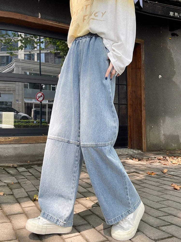 2026 Spring Summer Women Jeans Cross Pants Petite Friendly Loose Narrow Version Curved Sickle Jeans High Waist Casual Trousers