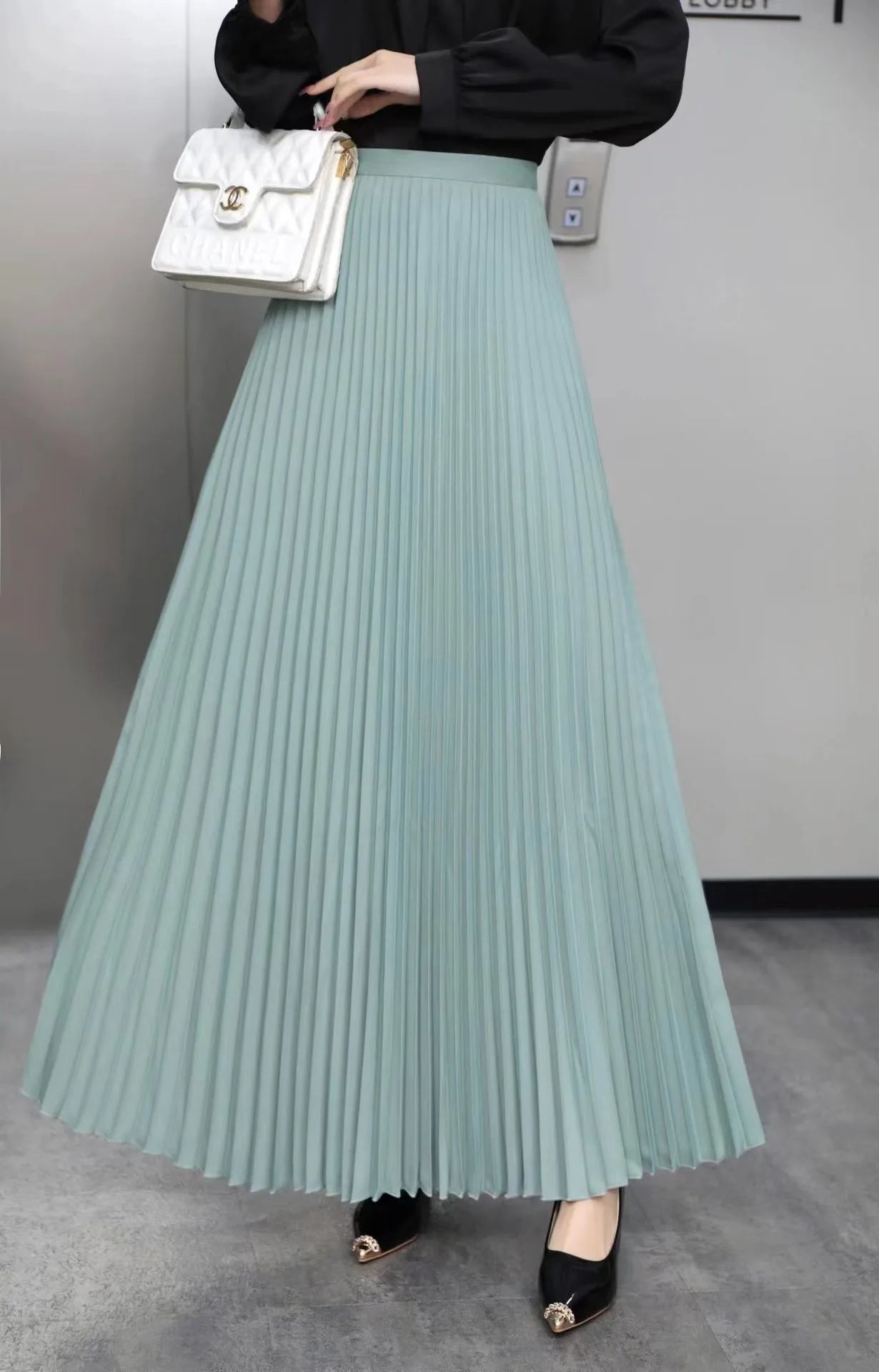 Fashion Elegant Pleated Skirt for Women Faldas Vintage Saias Party Goth Skirts Ropa Mujer Casual Jupe Femme Harajuku Streetwear