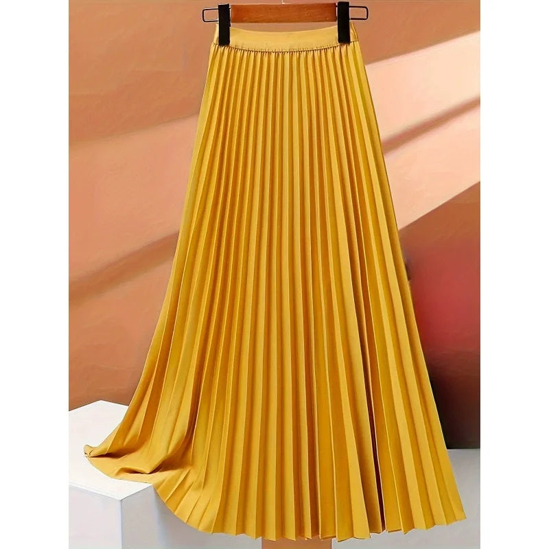 Fashion Elegant Pleated Skirt for Women Faldas Vintage Saias Party Goth Skirts Ropa Mujer Casual Jupe Femme Harajuku Streetwear
